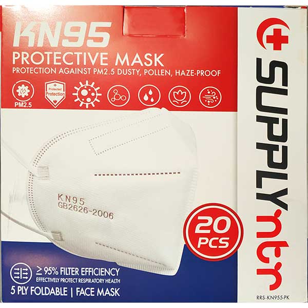 ماسک تنفسی KN95 بسته 20 عددی - ایبو کالا