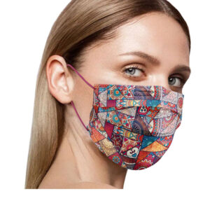 ماسک 5 لایه مدیزر ترکیه ای طرح دار دخترانه - ایبو کالا